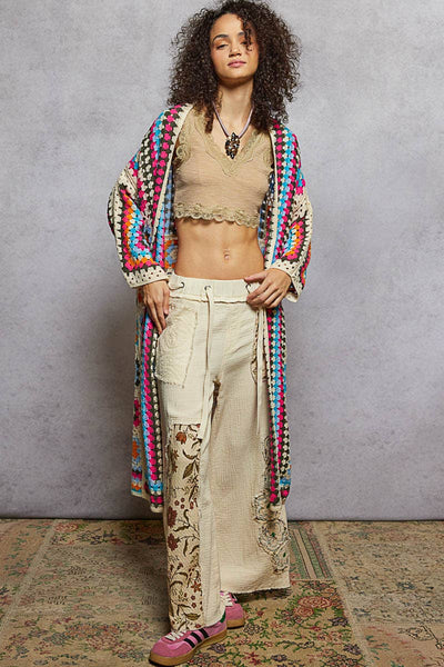 Mallory Long Sleeve Crochet Cardigan