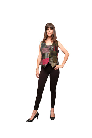 Circus Ring Leader Patchwork Vest