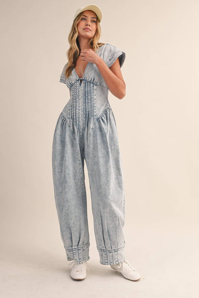 Kali Barrel Leg Jumpsuit