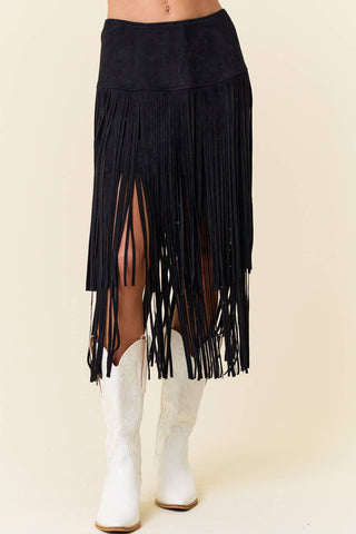 Rodeo Nights Fringe Skirt