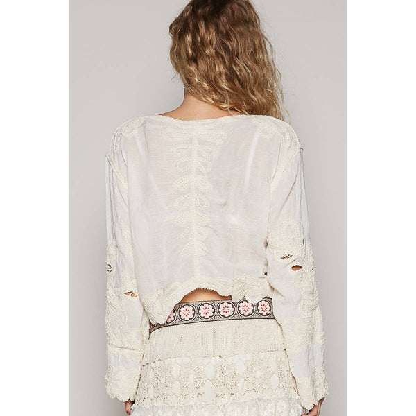 Sydney Cropped Crochet Top