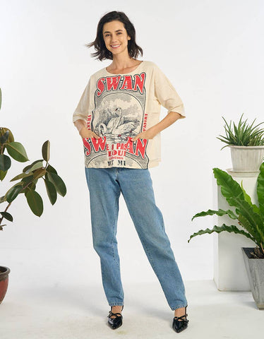 Vintage Print Top