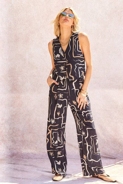 Judy Printed Wide Pants