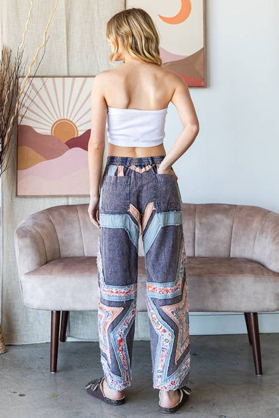 Emily Star Patched Pants