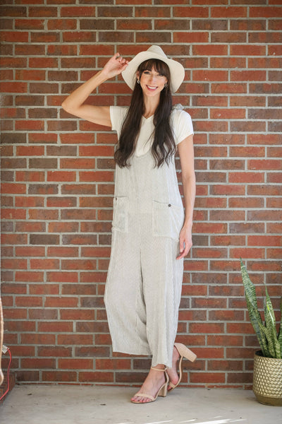 Ethereal Striped Hippie Overall