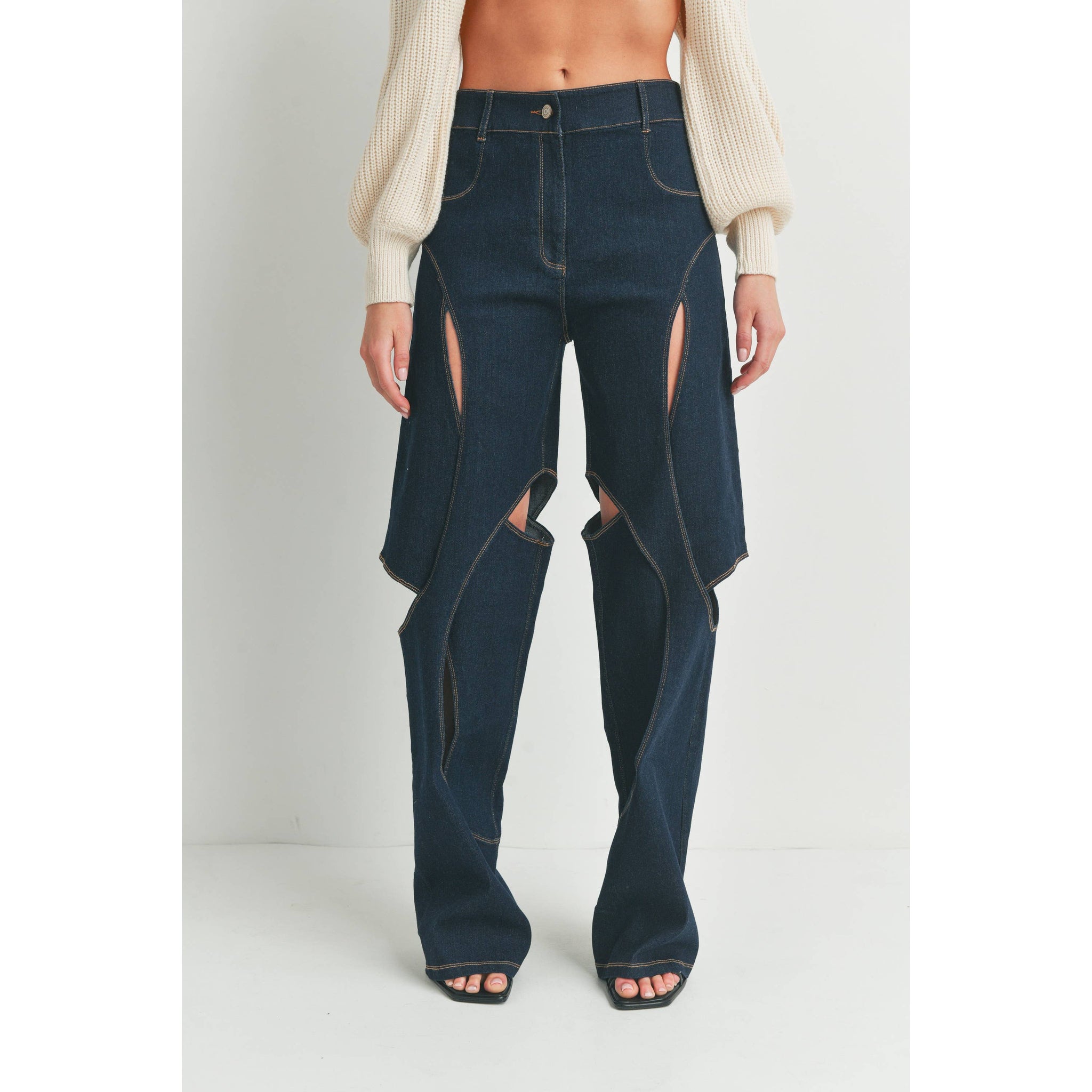 Origami Cut Out Jeans