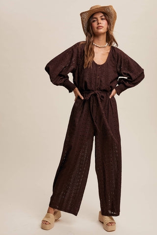 Gwynn Eyelet Lace Jumpsuit