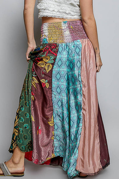 Sonya One-of-a-Kind Smocked Waist Wide Leg Pants