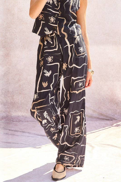 Judy Printed Wide Pants