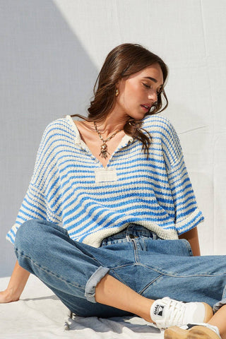 Striped Slouchy Sweater
