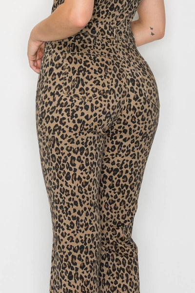 Amanda Leopard Print Jumpsuit