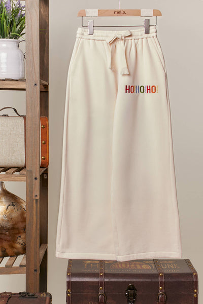 Merry Christmas Lettering Pants