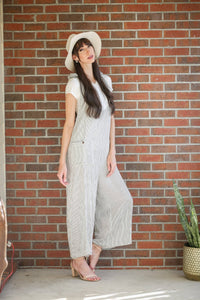 Ethereal Striped Hippie Overall