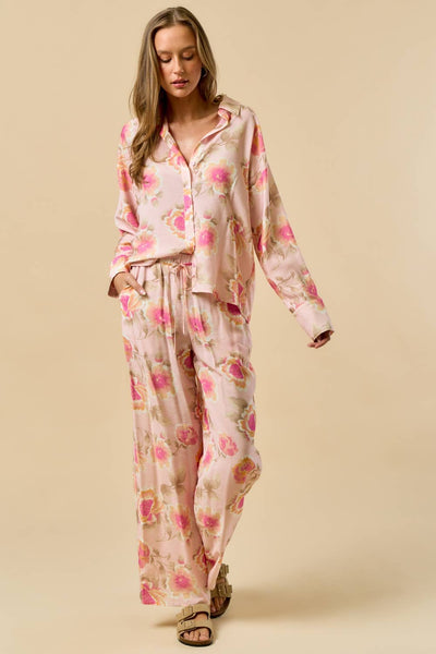 Bloom in Pink Print Pant