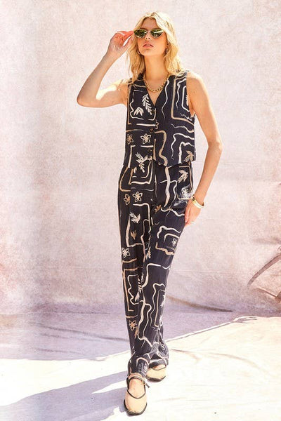 Judy Printed Wide Pants