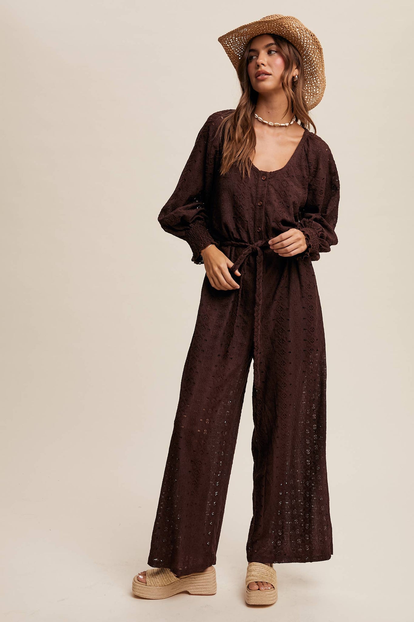 Gwynn Eyelet Lace Jumpsuit