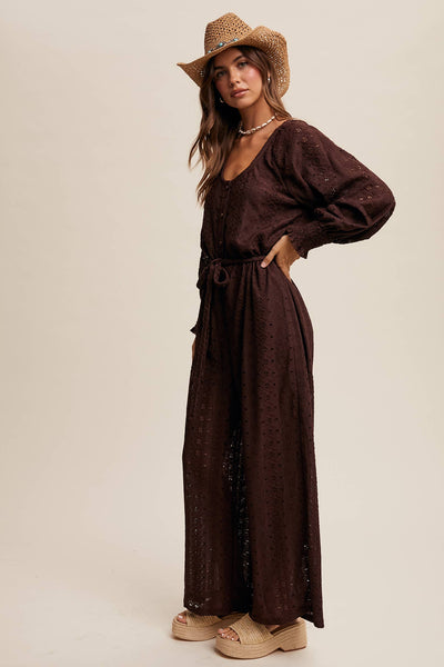 Gwynn Eyelet Lace Jumpsuit