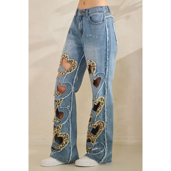 Rumi Heart Cutout Jeans