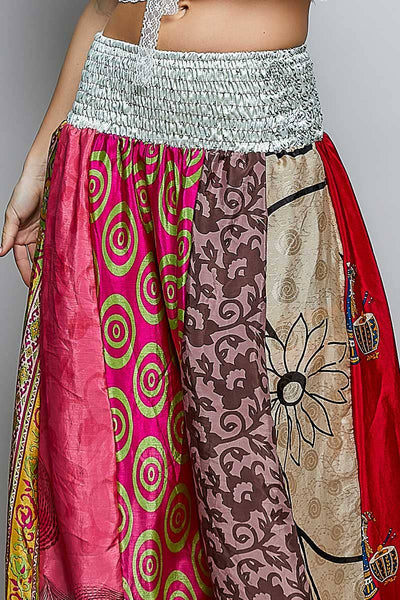 Sonya One-of-a-Kind Smocked Waist Wide Leg Pants