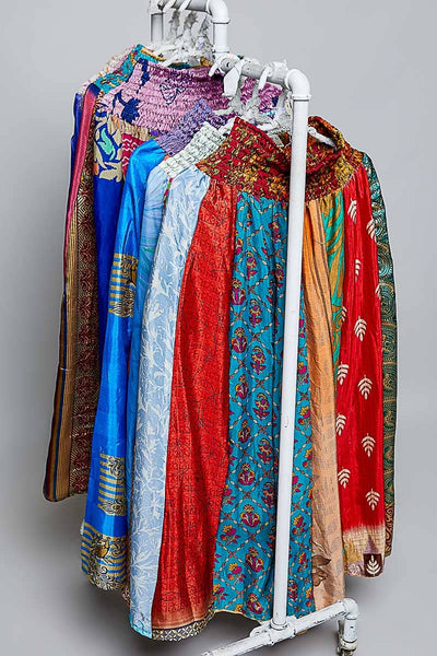 Sonya One-of-a-Kind Smocked Waist Wide Leg Pants