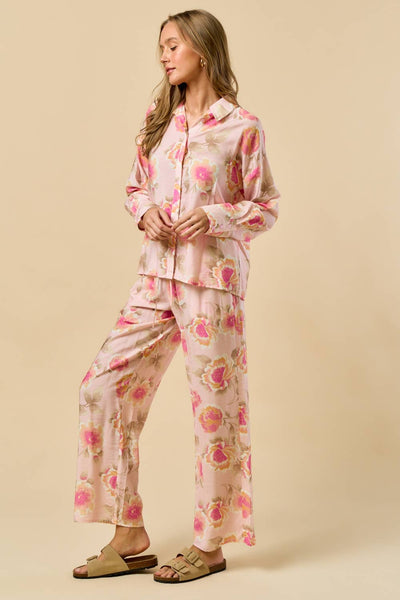 Bloom in Pink Print Pant