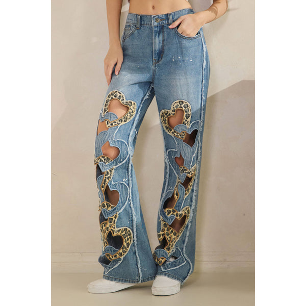 Rumi Heart Cutout Jeans