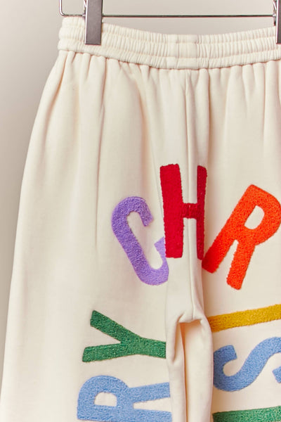 Merry Christmas Lettering Pants