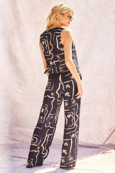 Judy Printed Wide Pants