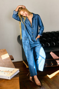Daisy Relaxed Denim Coveralls