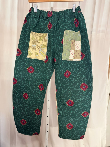 Upcycled Vintage Cotton Barrel Pants