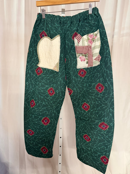 Upcycled Vintage Cotton Barrel Pants