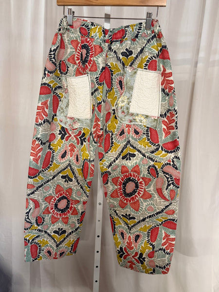 Upcycled Vintage Cotton Barrel Pants