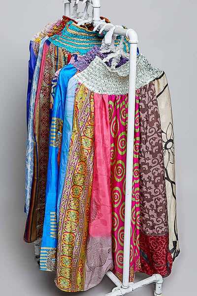 Sonya One-of-a-Kind Smocked Waist Wide Leg Pants