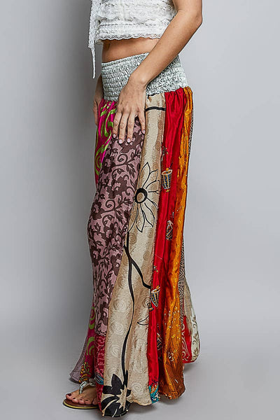 Sonya One-of-a-Kind Smocked Waist Wide Leg Pants