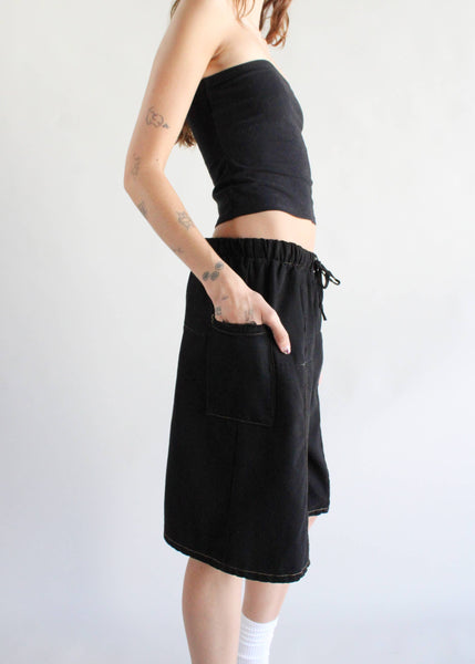 Hillside Eco-Denim Wide Leg Shorts