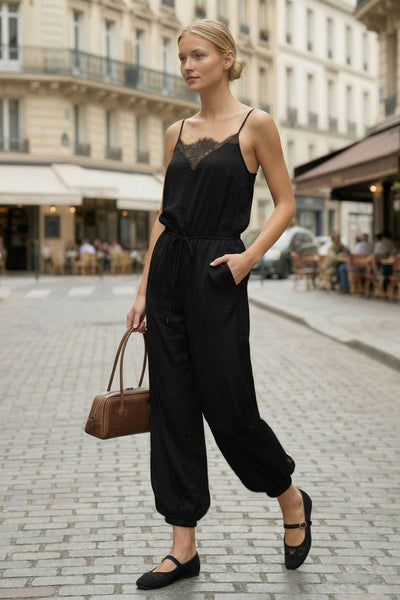 Marilyn Eyelash Lace Jumpsuit