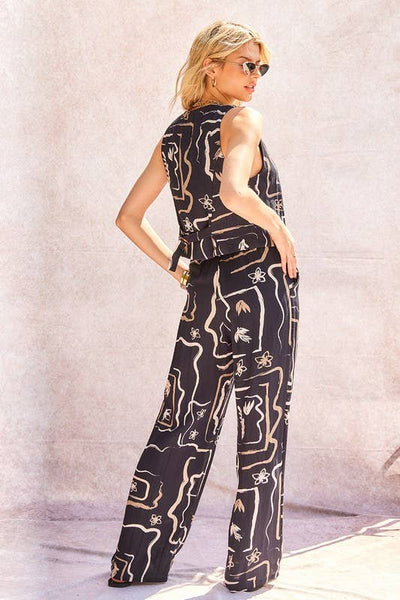 Judy Printed Wide Pants