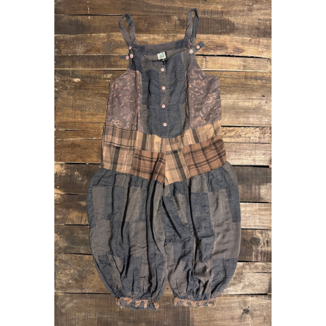 Patched Together Overalls