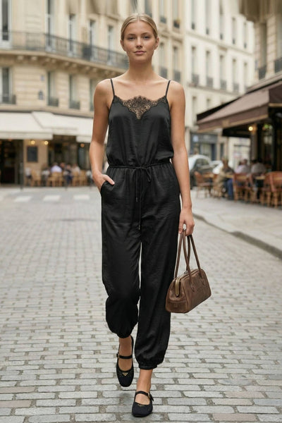 Marilyn Eyelash Lace Jumpsuit