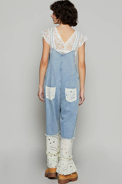 Valerie Floral Ruffle Pockets Overalls