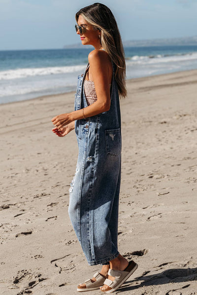Sophie Distressed Bib Overall