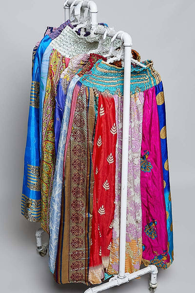 Sonya One-of-a-Kind Smocked Waist Wide Leg Pants