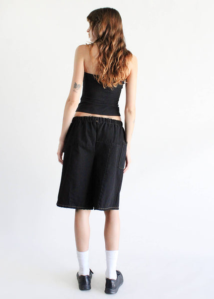 Hillside Eco-Denim Wide Leg Shorts