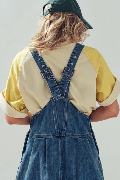 Sophia Wide-Leg Denim Overalls