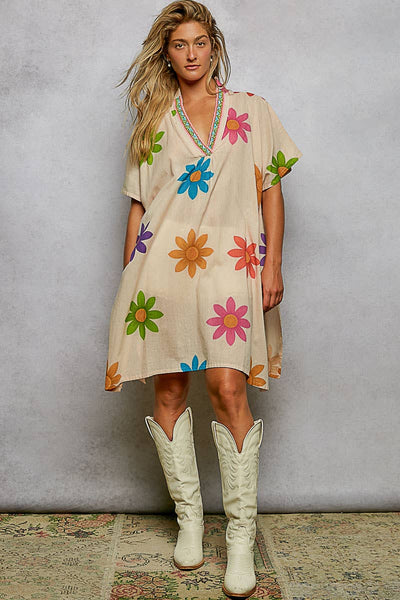 Lena V Neck Dress