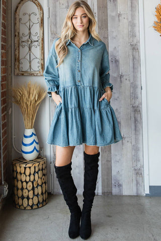 Two Stepping Babydoll Dress
