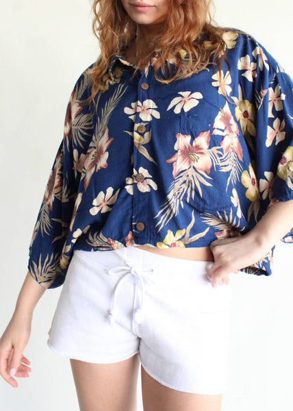 Crop Tropical Shirt