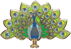 Peacock Hard Enamel Pin