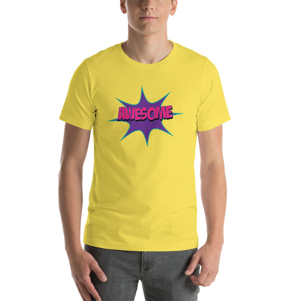Awesome in Comic Font Short-Sleeve Unisex T-Shirt