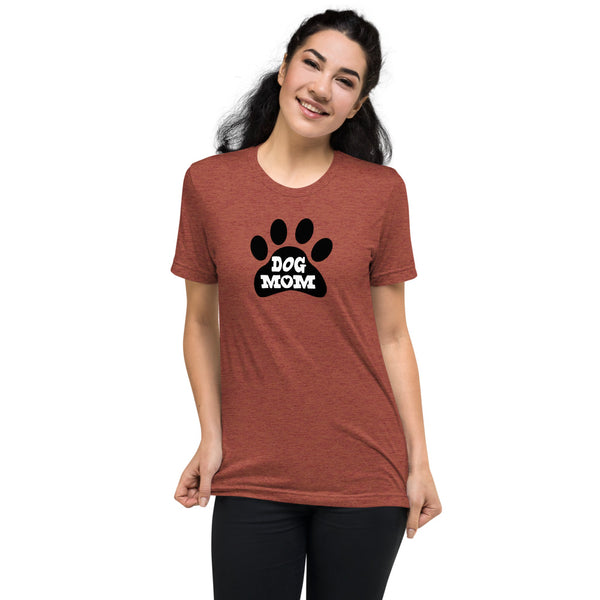 Dog Mom Paw Print Short Sleeve t-shirt